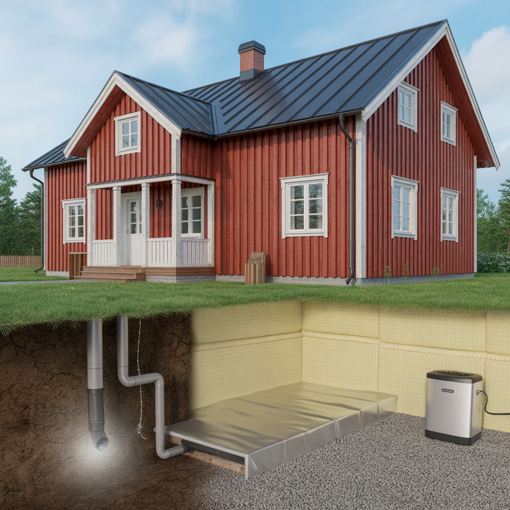 isolera krypgrund metoder fuktrisker och kostnad