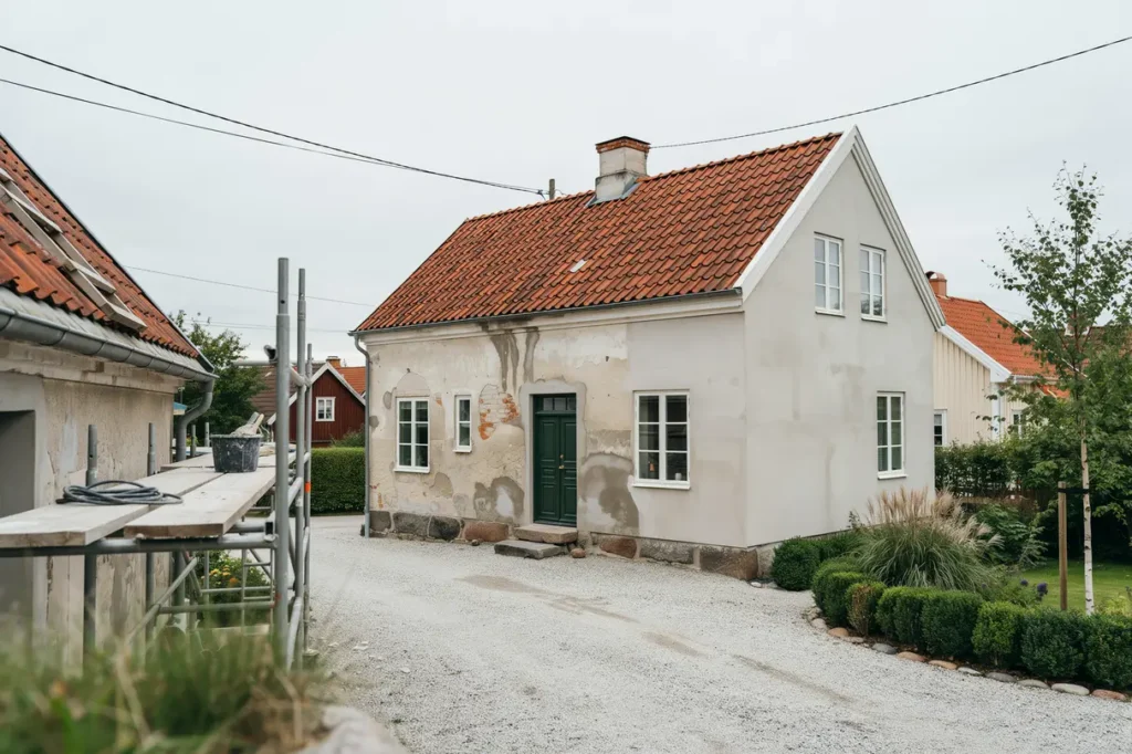 putsa om fasaden i tid tecken materialval och kostnad f r villa gare