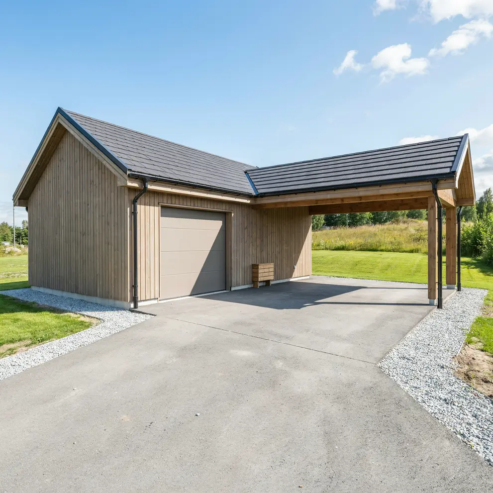 bygga carport garage kungsor vastmanland