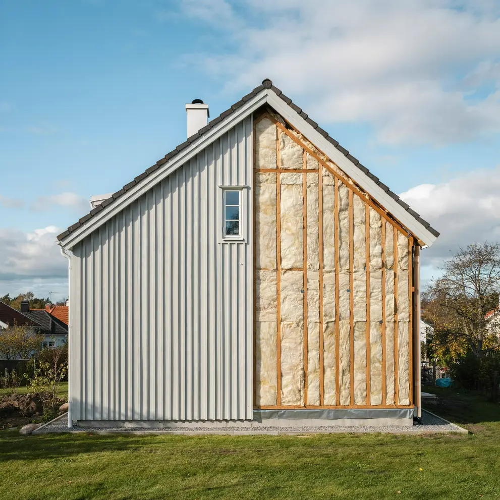 tillaggsisolering fasad yttervagg i kungsor vastmanland